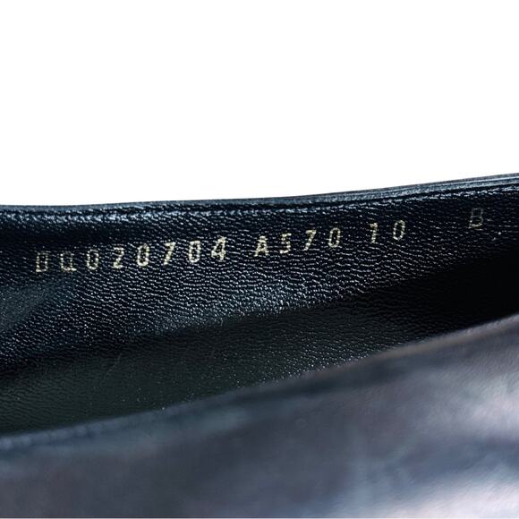 Salvatore Ferragamo Pointed Leather Bow Heels Pumps Black Size 10 - Picture 6 of 11